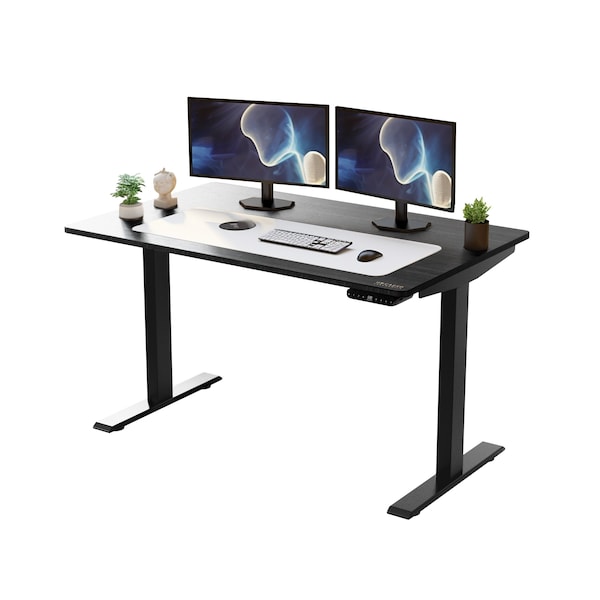 Uncaged Ergonomics RiseUpElectricStandingDesk60X30"BlkDesktopDualMotorMemory, RU2bbkMDF60 RU2bbkMDF60 - main